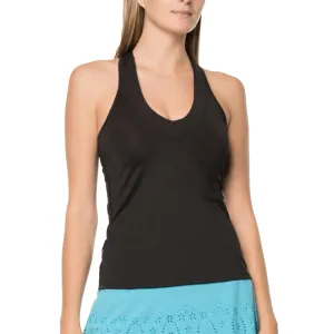 Lucky in Love V-Neck with Built-In Bra Womens Tennis Tank