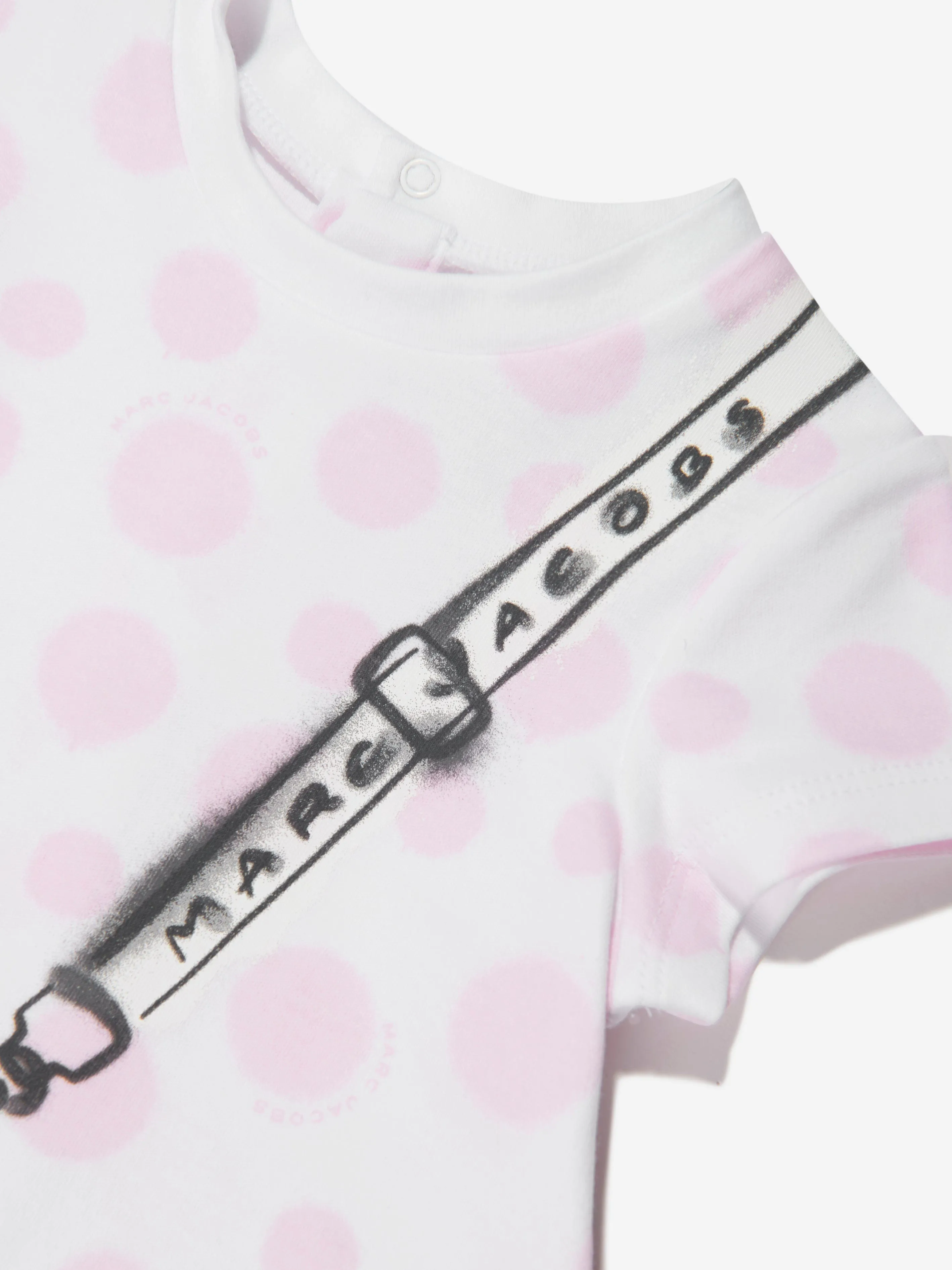 MARC JACOBS Baby Girls Spotted Bag Print Dress in Ivory