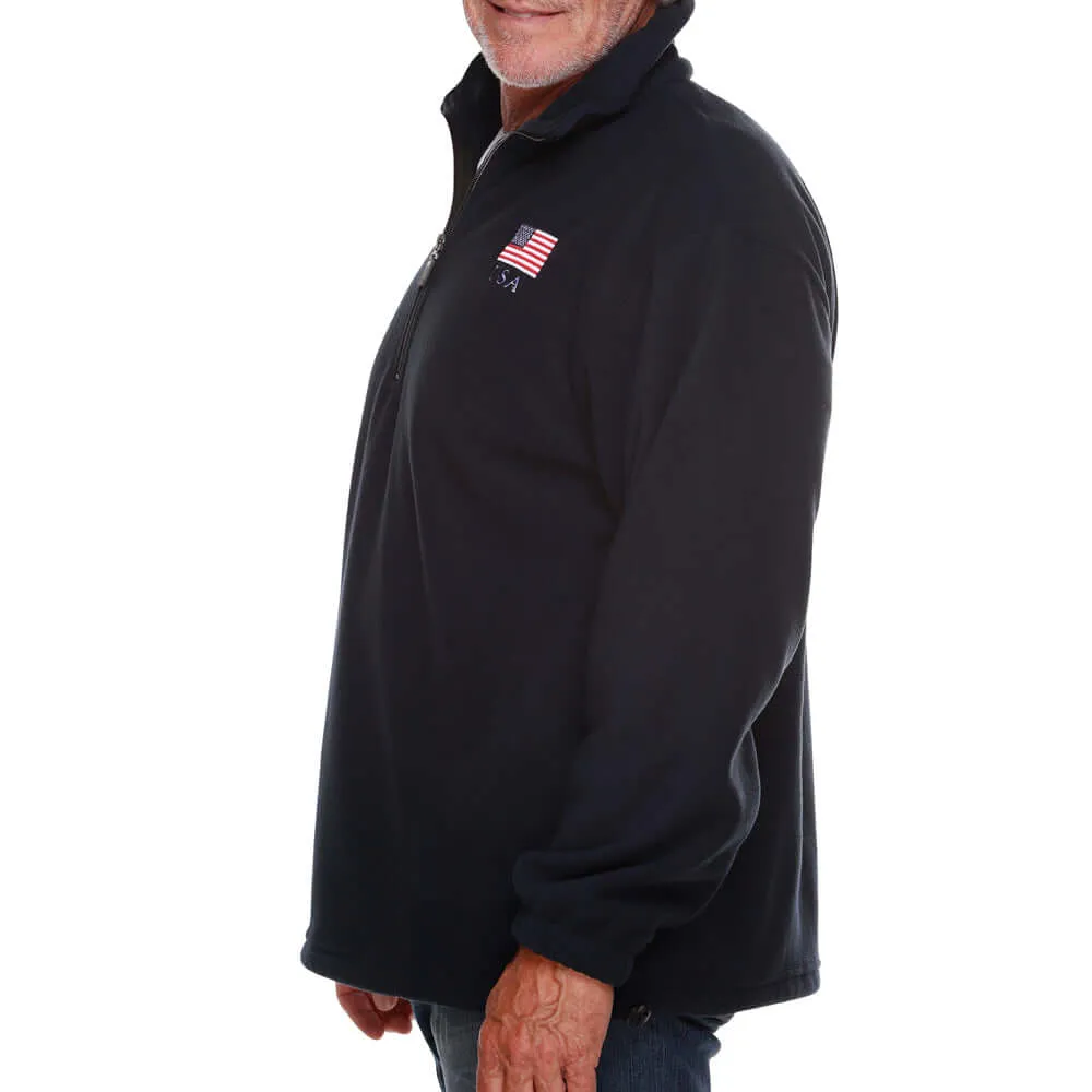 Men's Made in USA 1/4 Zip Fleece Sweater