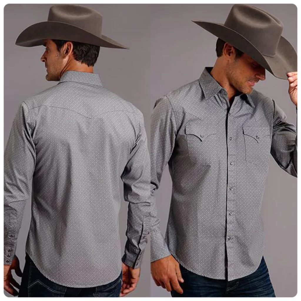 Men's Stetson Long Sleeve Snap Shirt