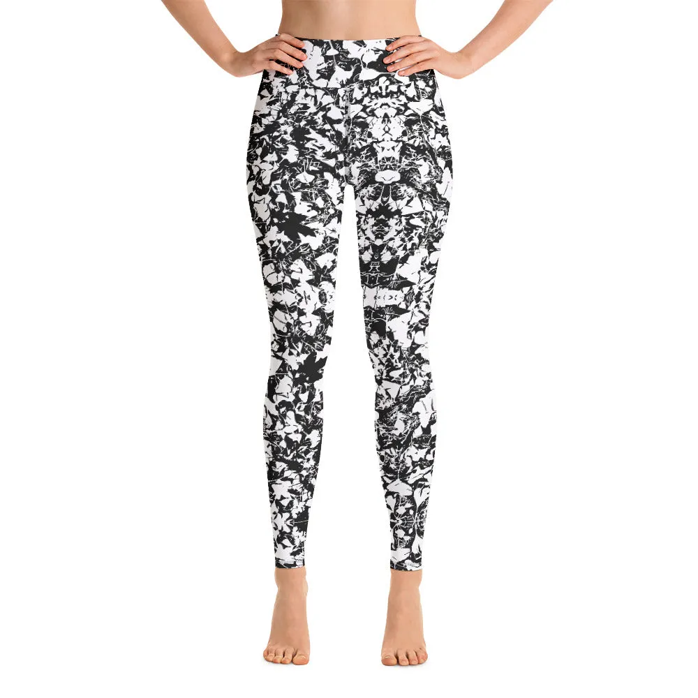 Mid Autumn Leaf Parade Multi Colors Super Soft, Stretchy, Comfortable Yoga Leggings With Pockets