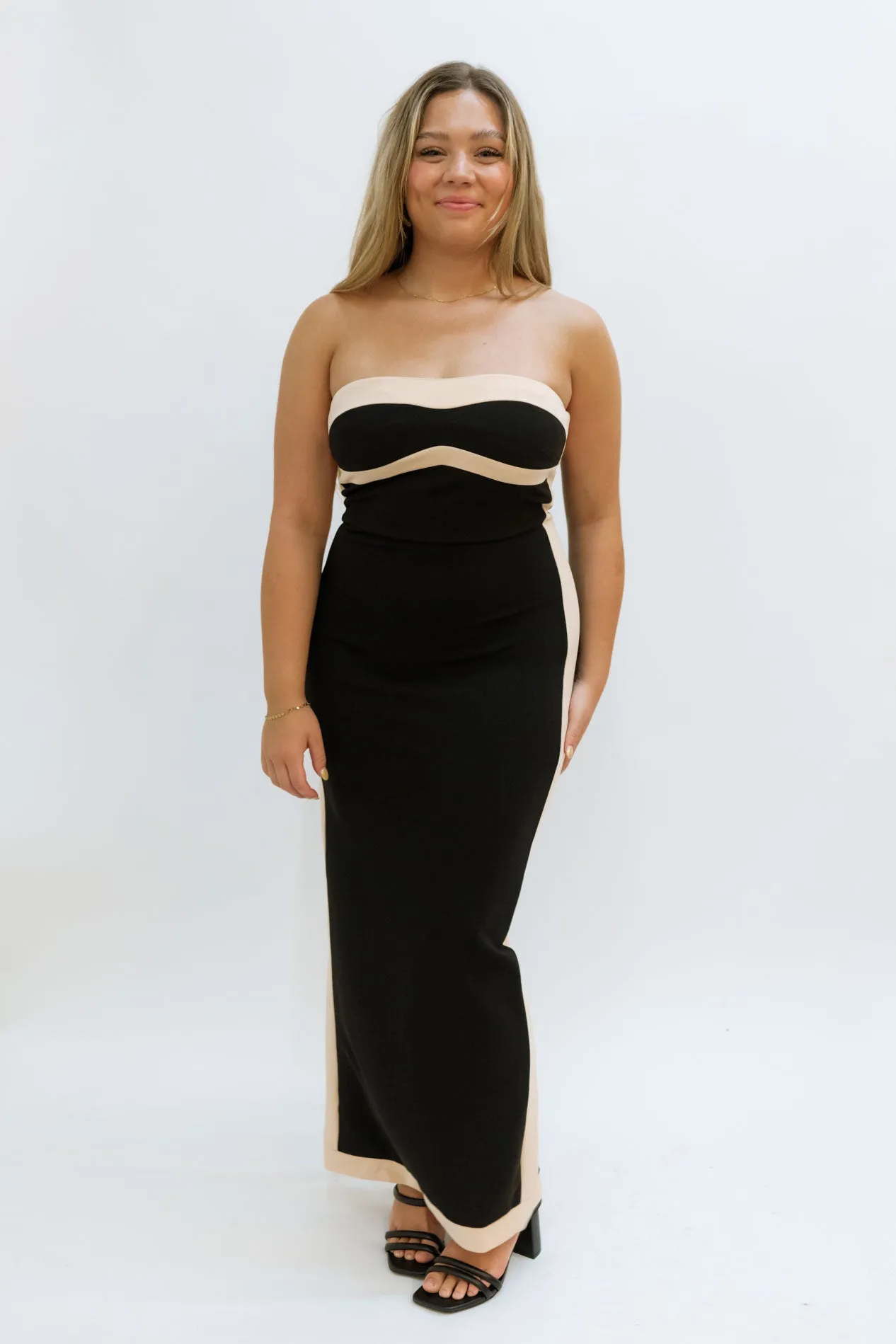 Midnight Melodies Maxi Dress - Black