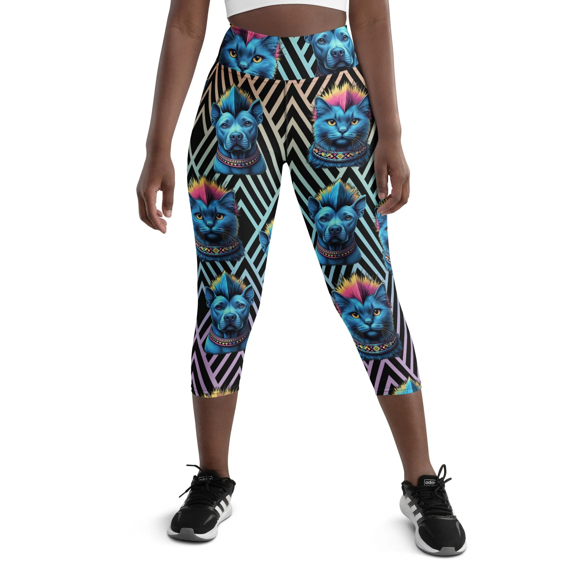 Mohawk Cats & Dogs Yoga Capris