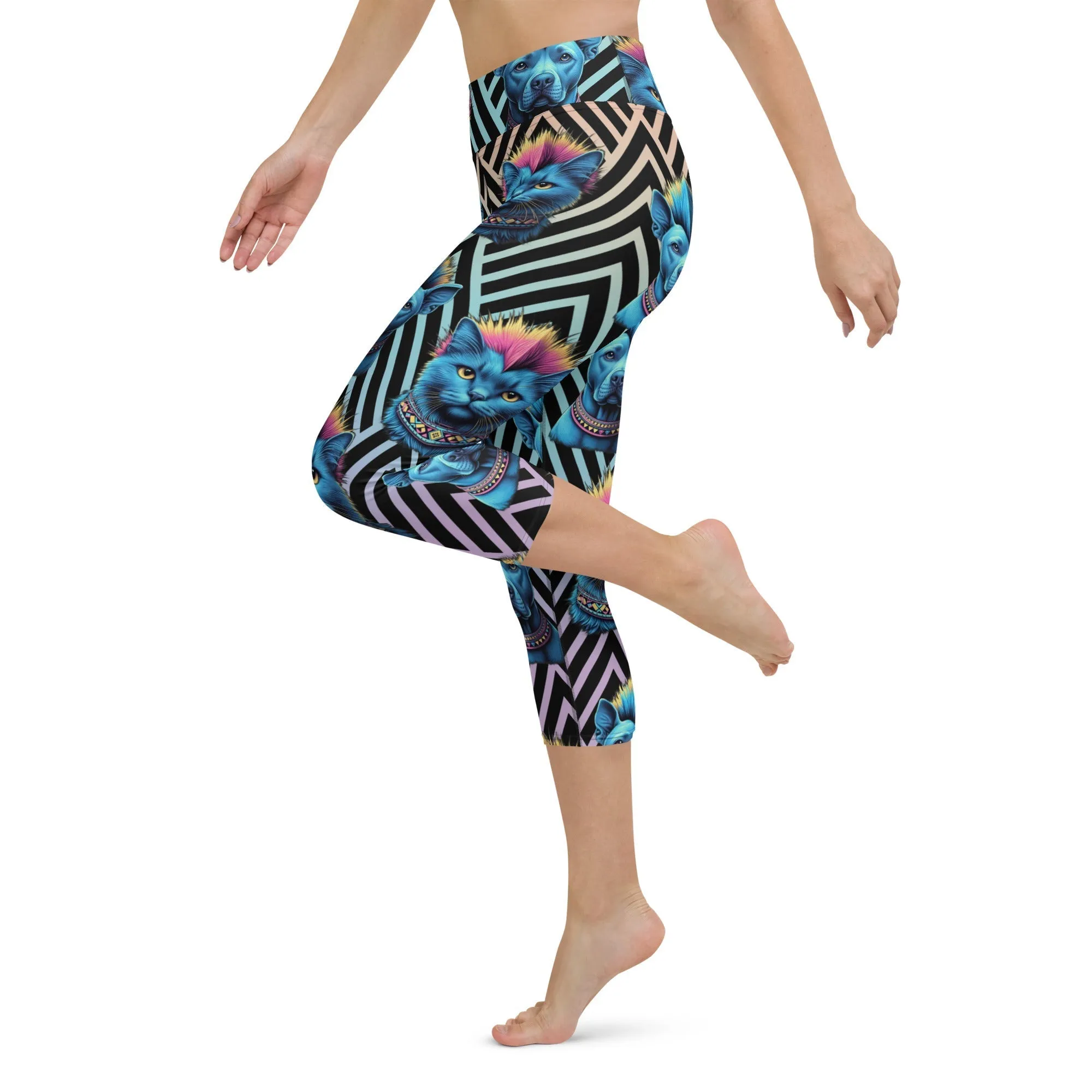 Mohawk Cats & Dogs Yoga Capris