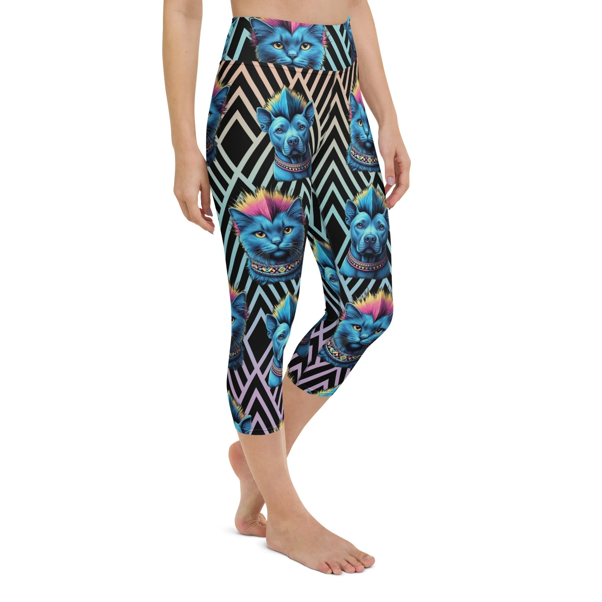 Mohawk Cats & Dogs Yoga Capris