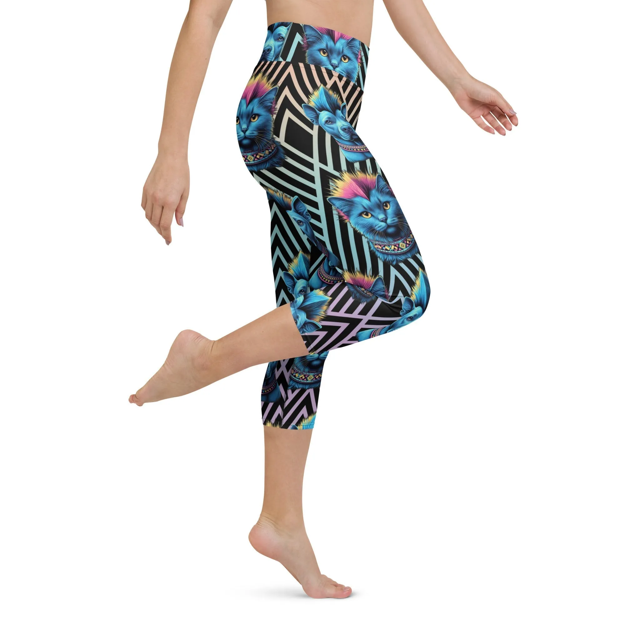 Mohawk Cats & Dogs Yoga Capris