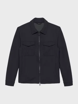 NAVY OVERSEAS SHIRT JACKET