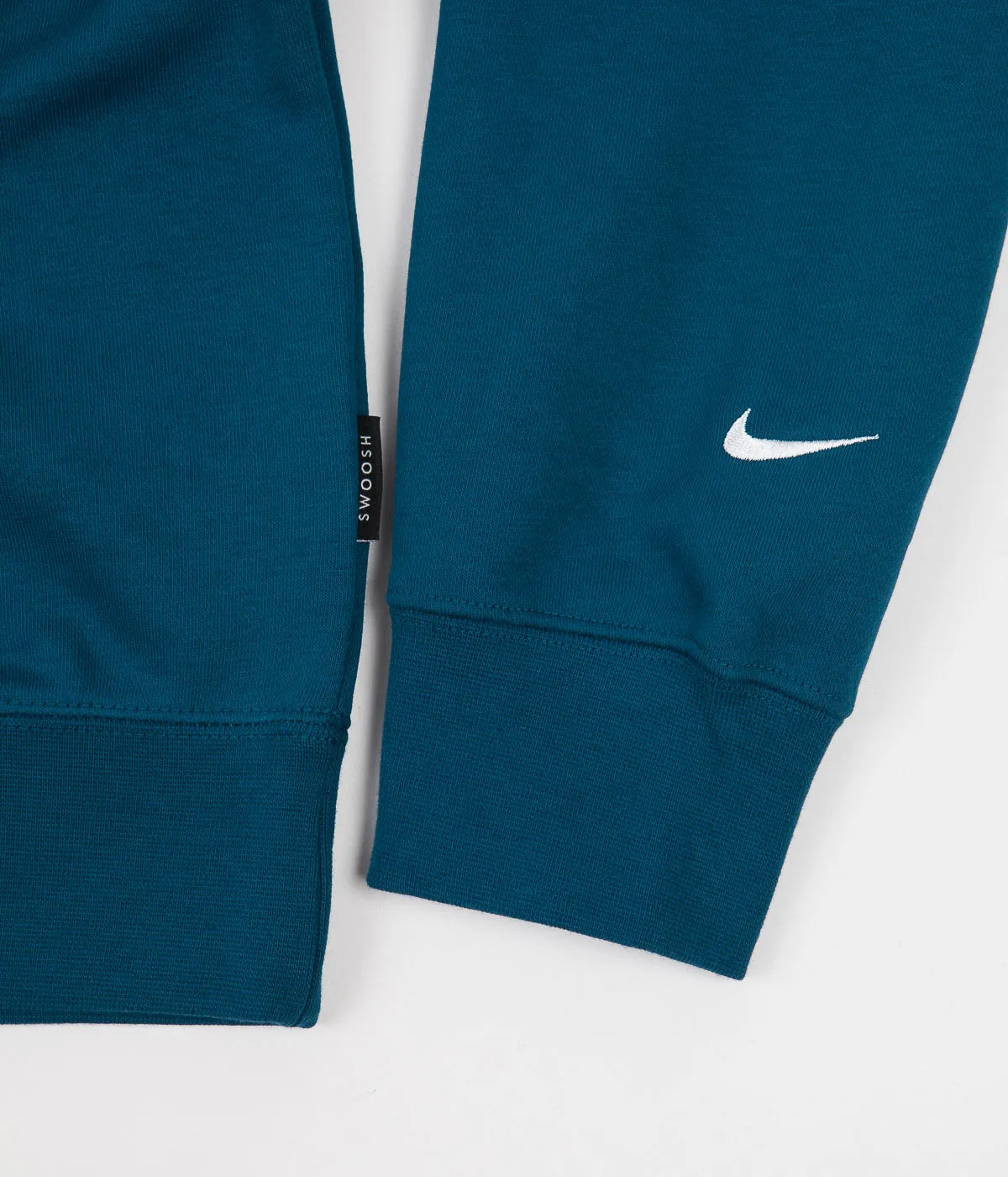 Nike Swoosh Terry Crewneck Sweatshirt - Blue Force / Barely Volt