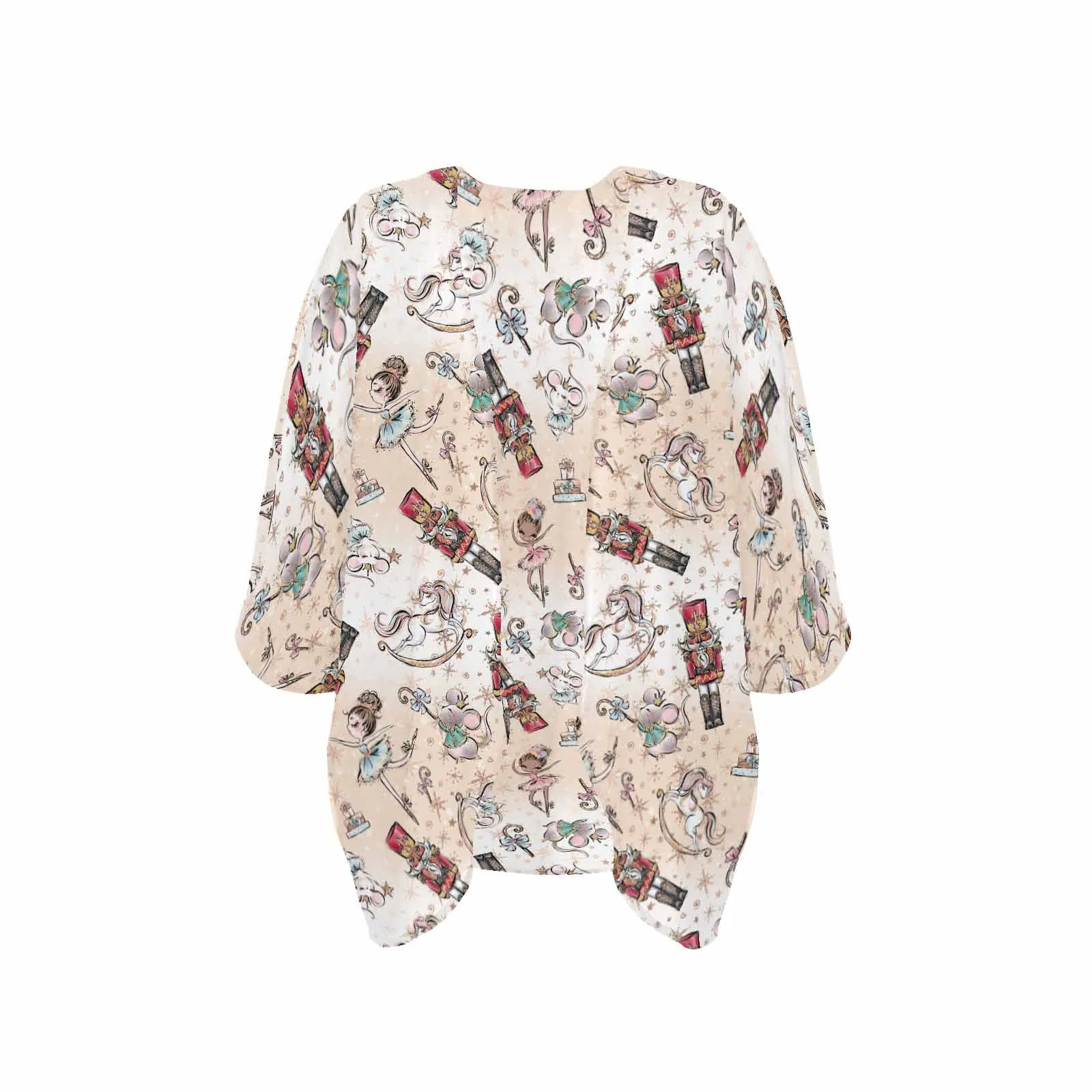 Nutcracker Women's Kimono Chiffon Cover Up