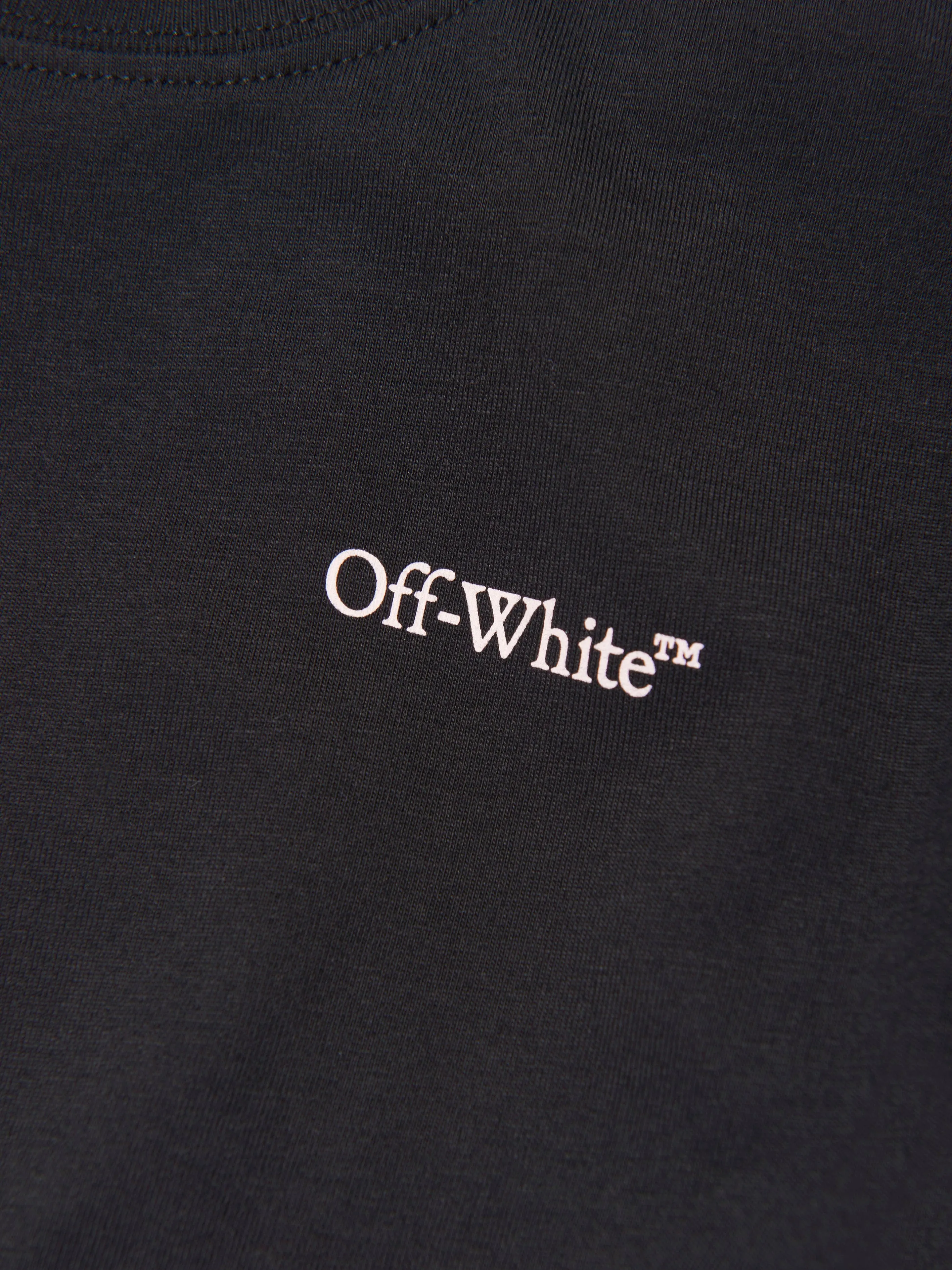 Off-White Girls Bookish Logo Bans Dress in Black