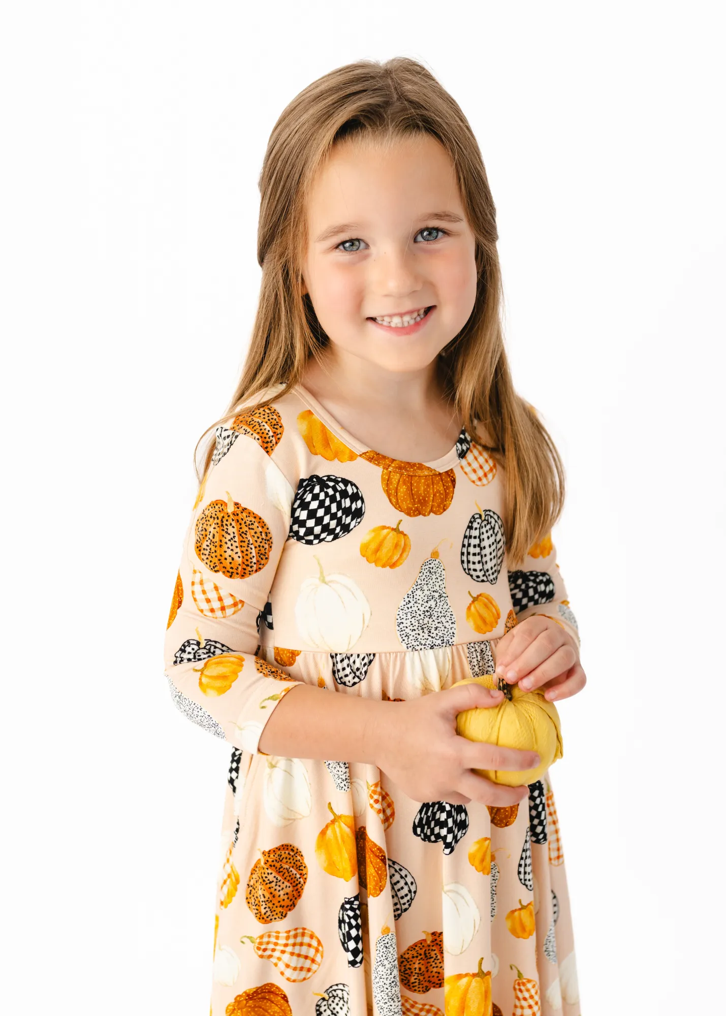 Patterned Pumpkins Twirl Dress