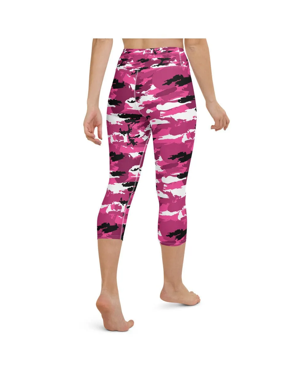 Pink Camo Yoga Capris