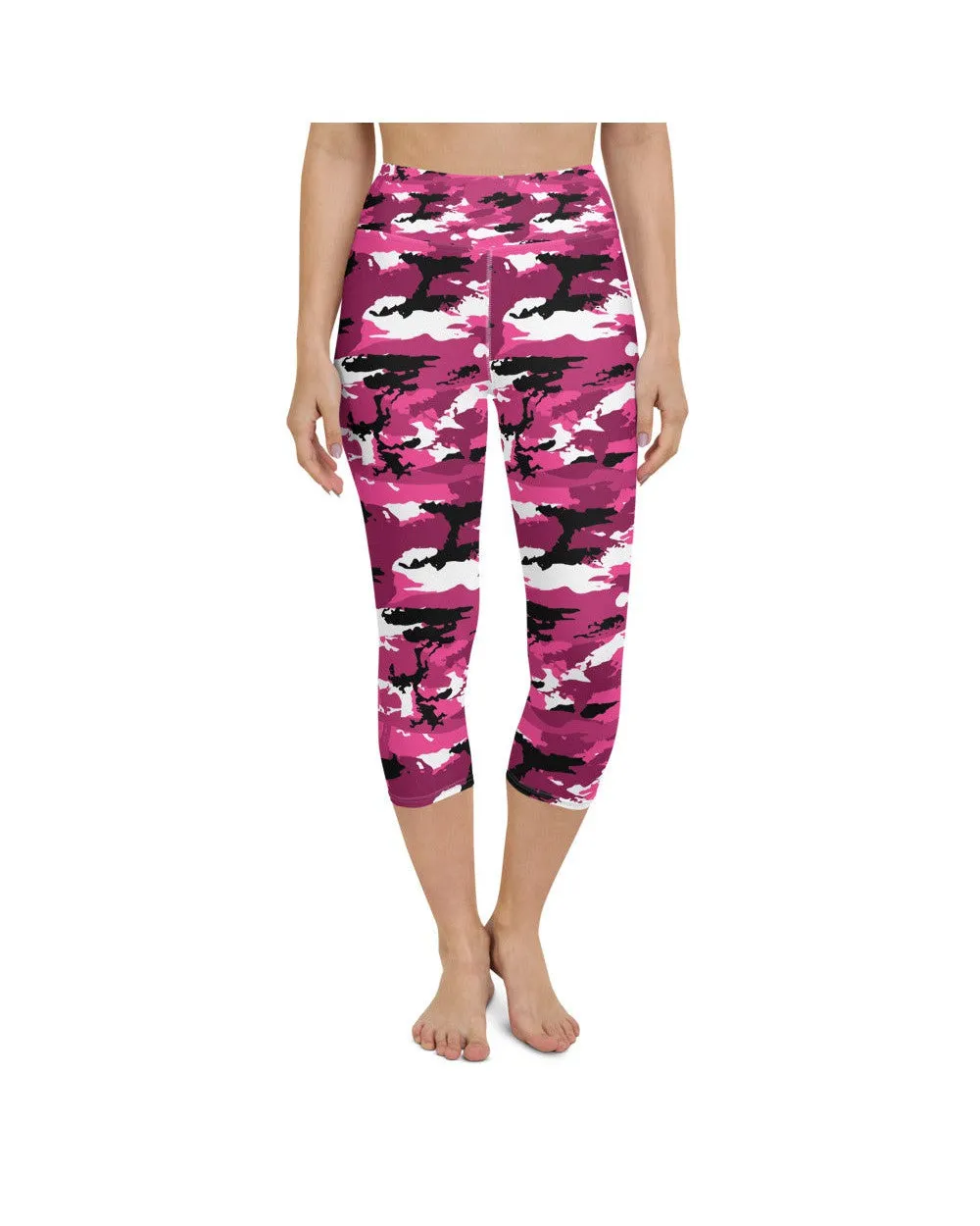 Pink Camo Yoga Capris