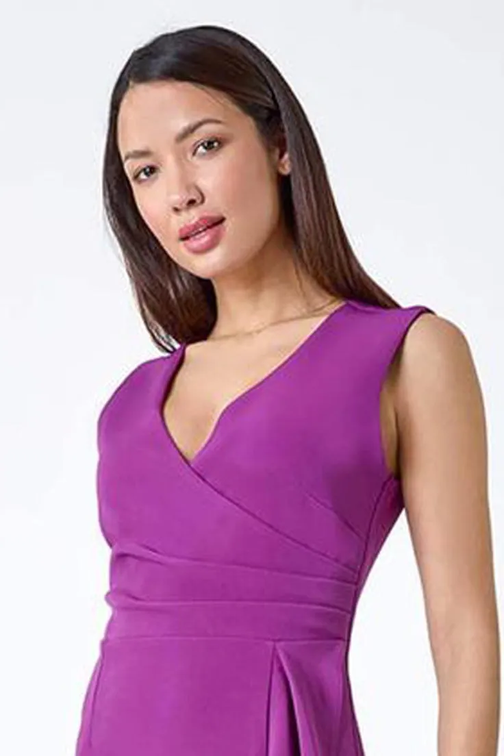 Plum Perfection Wrap Dress