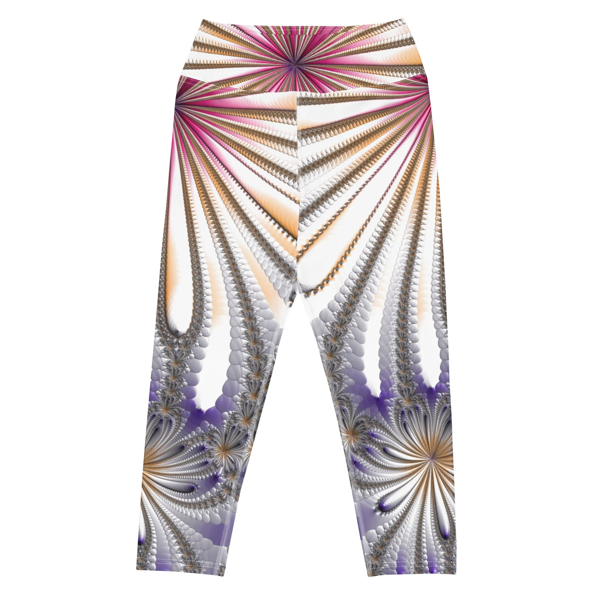 "Morning Bloom" Collection - Yoga Capri Leggings