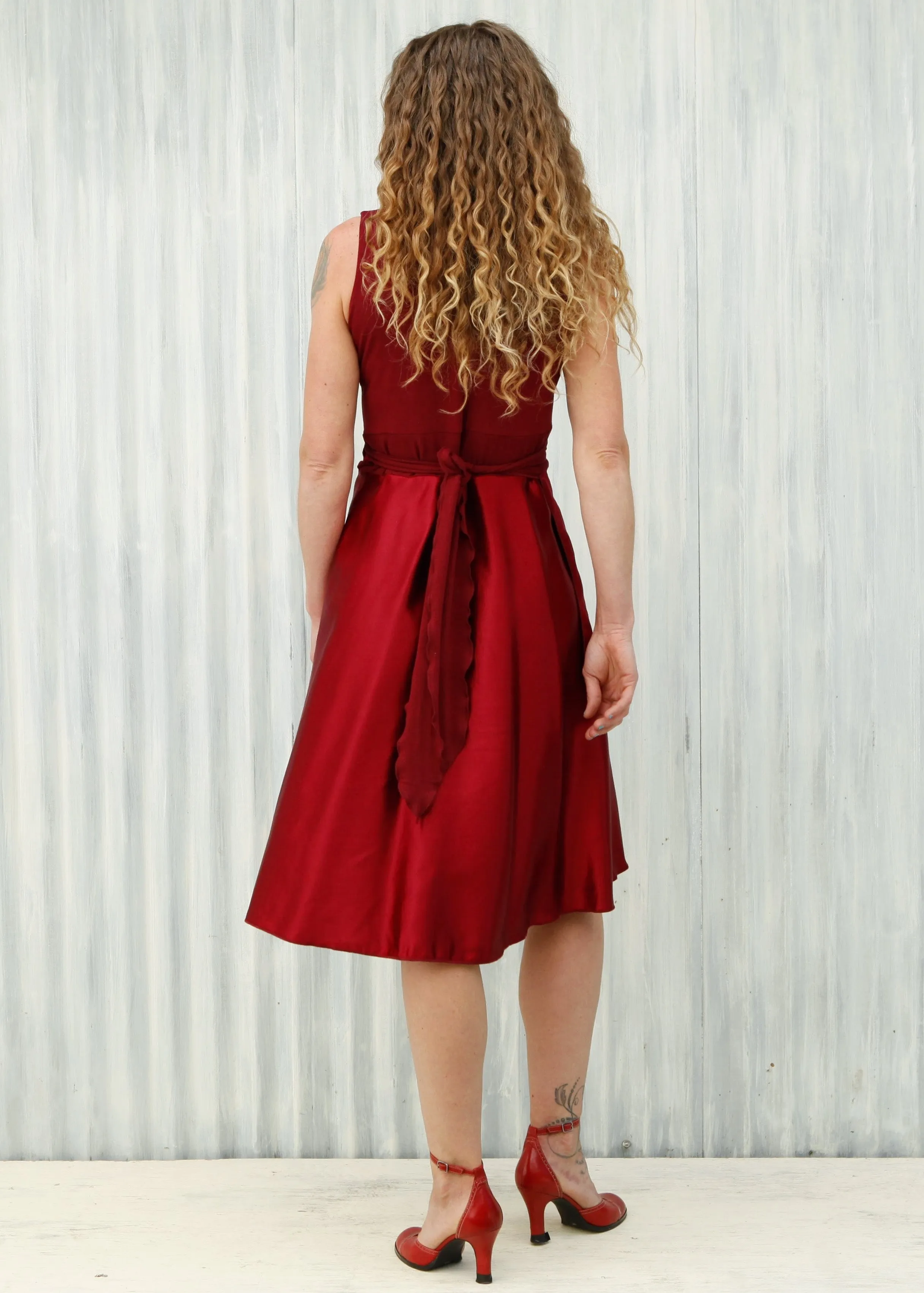 Red Veronica Wrap Dress