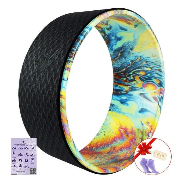 Strongest Most Comfortable Dharma Yoga Prop Wheel For Stretching