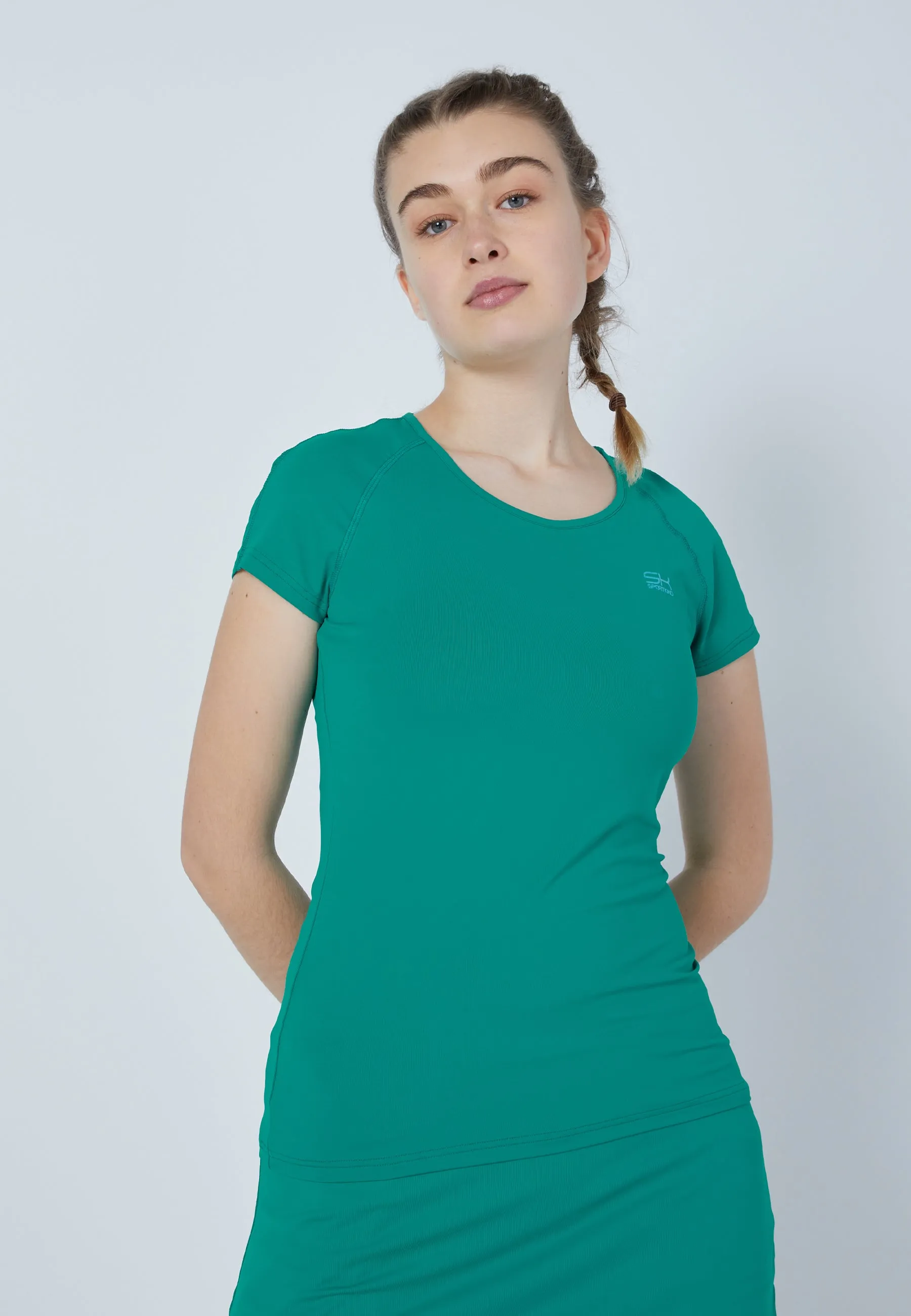 Tennis Capsleeve T-Shirt, emerald green