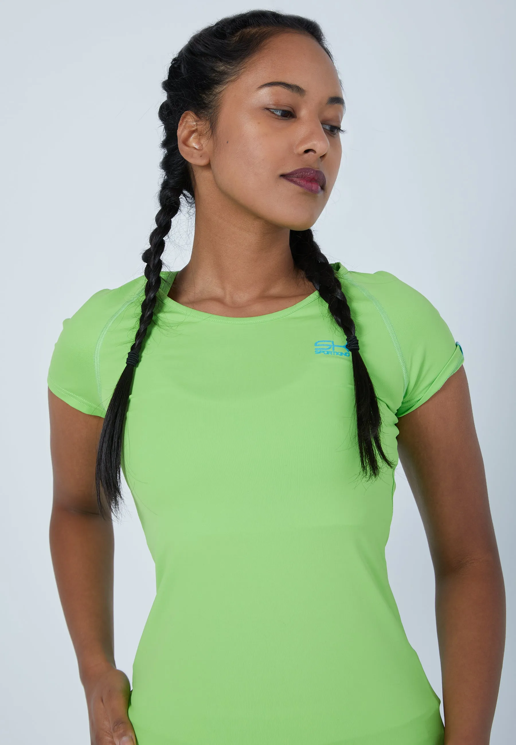 Tennis Capsleeve T-Shirt,  lime green