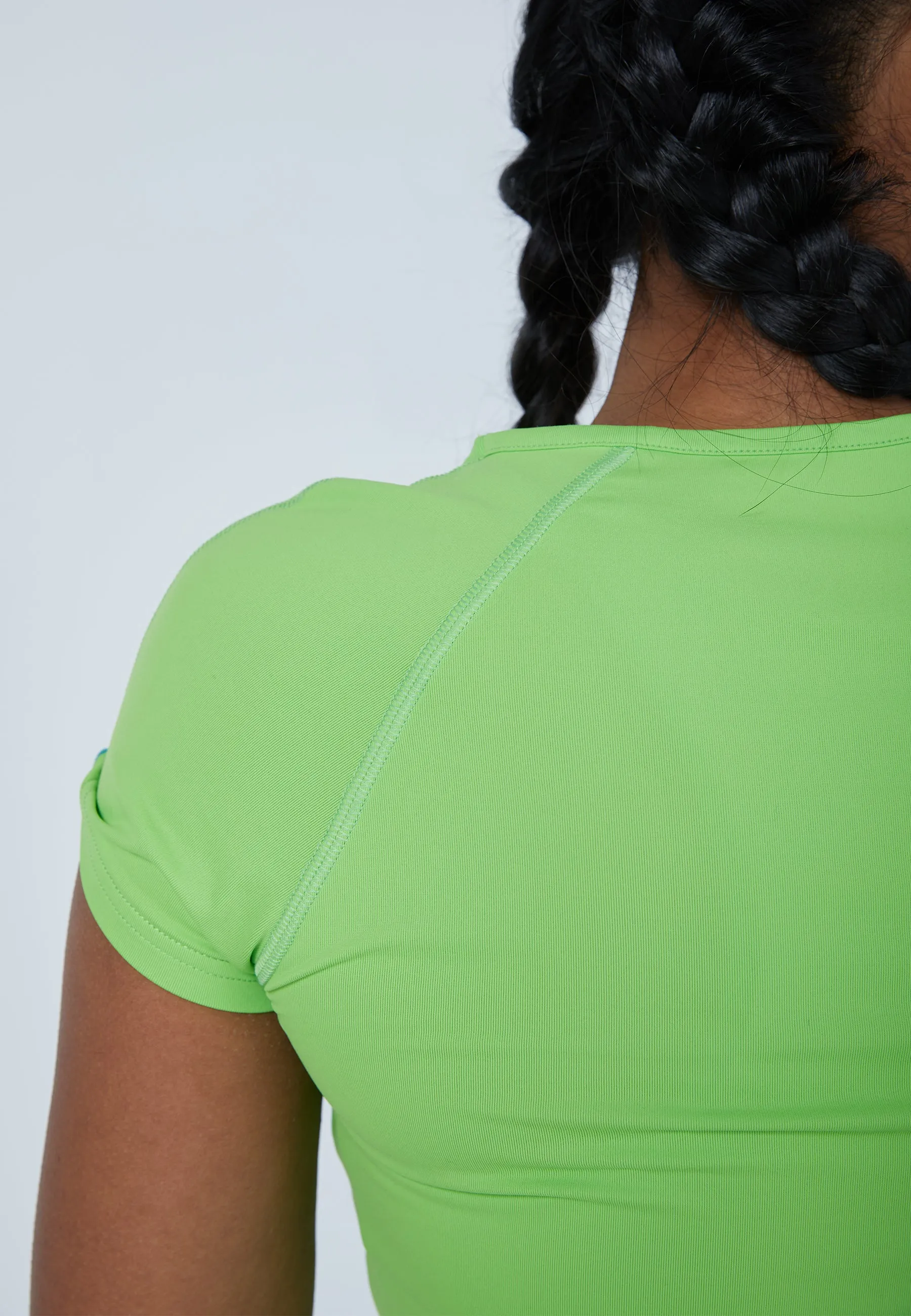 Tennis Capsleeve T-Shirt,  lime green