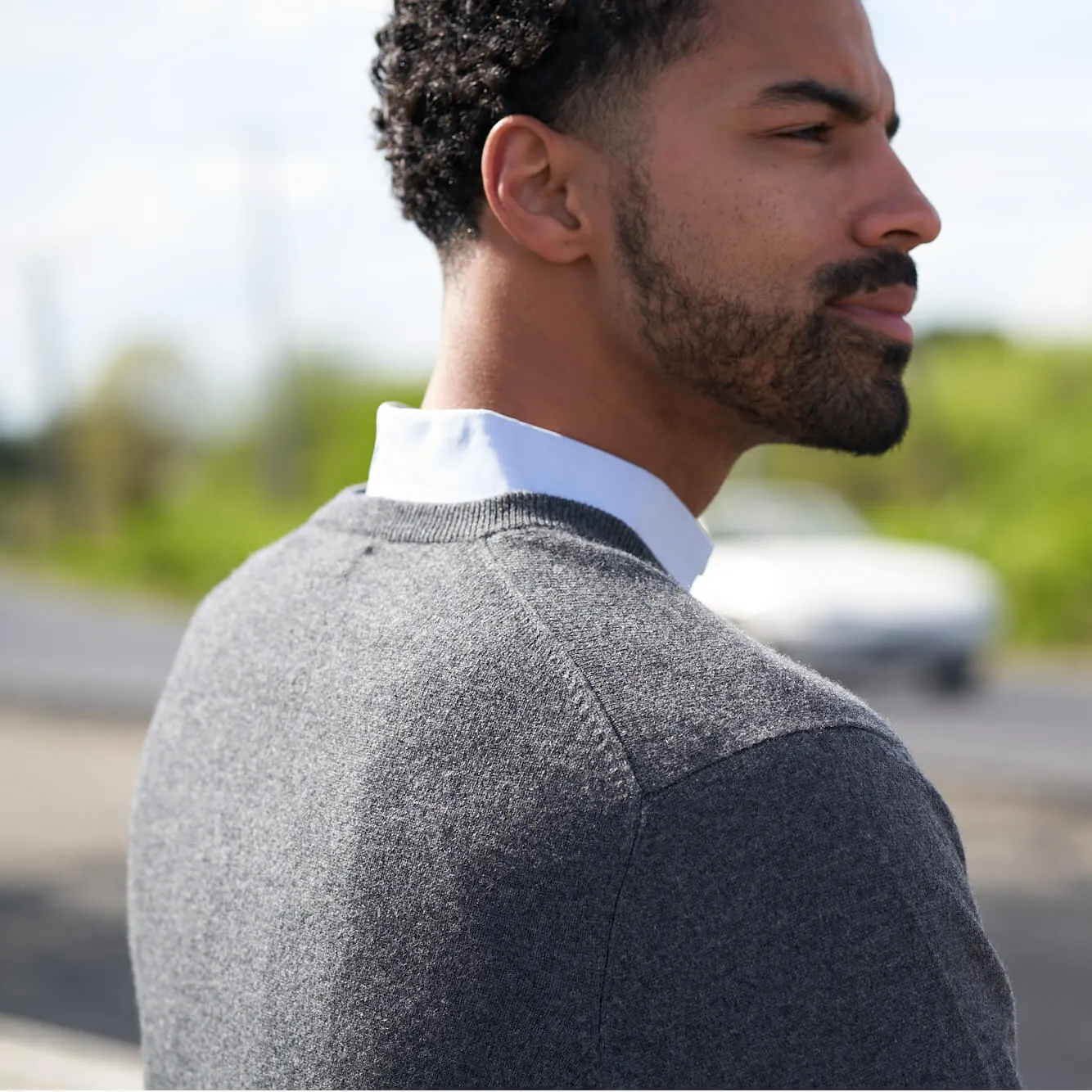 The Stewart 2-Ply Cashmere V-Neck Sweater