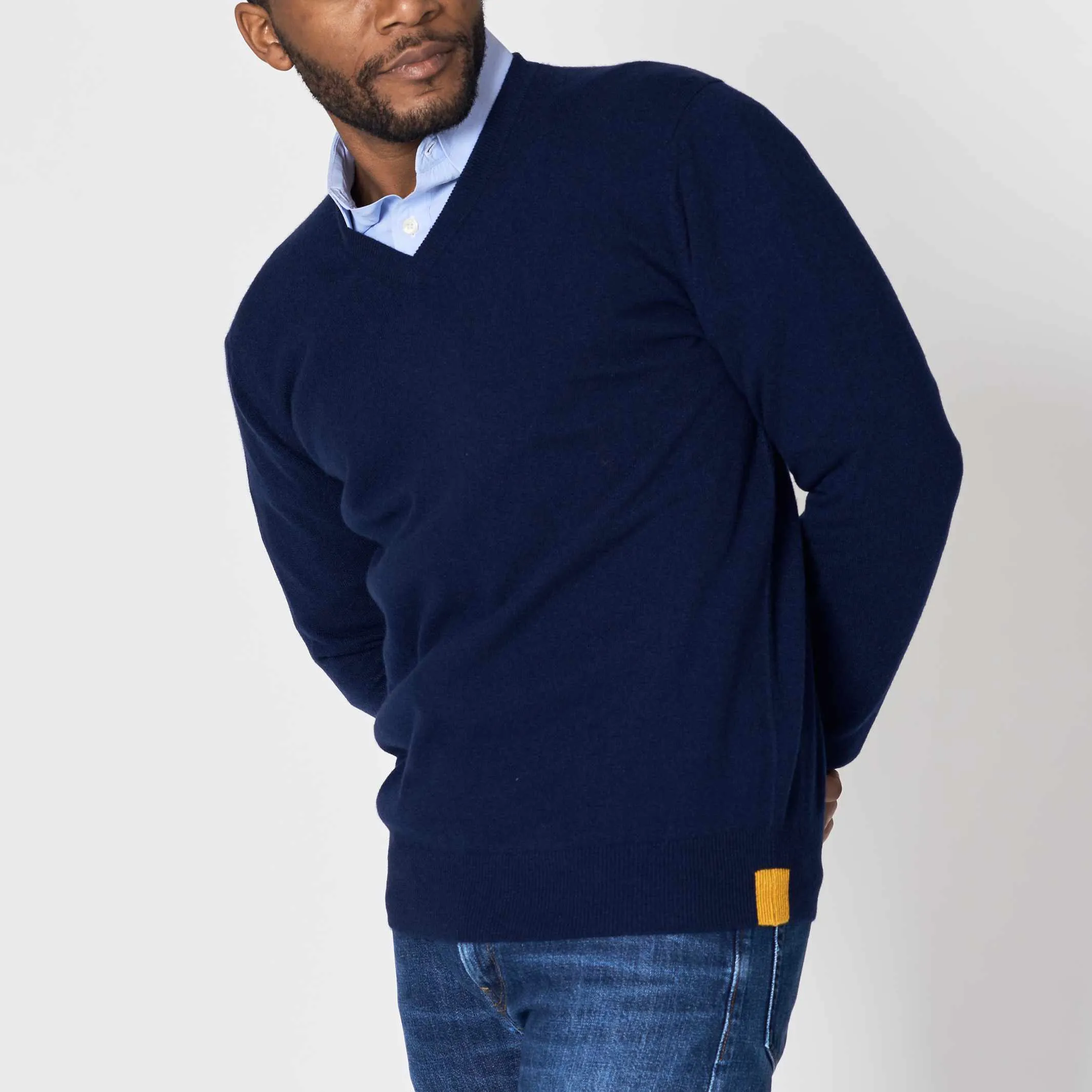 The Stewart 2-Ply Cashmere V-Neck Sweater