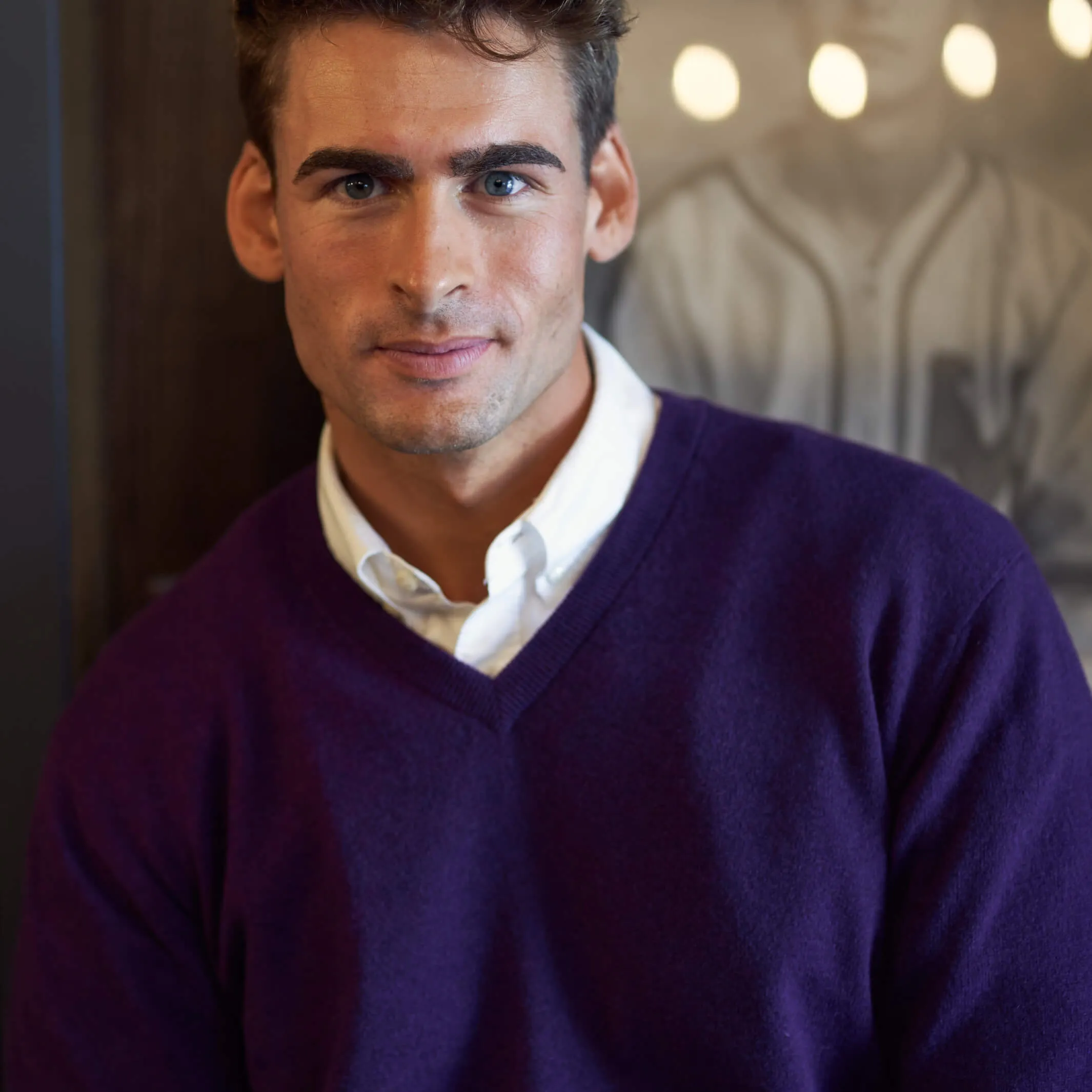 The Stewart 2-Ply Cashmere V-Neck Sweater