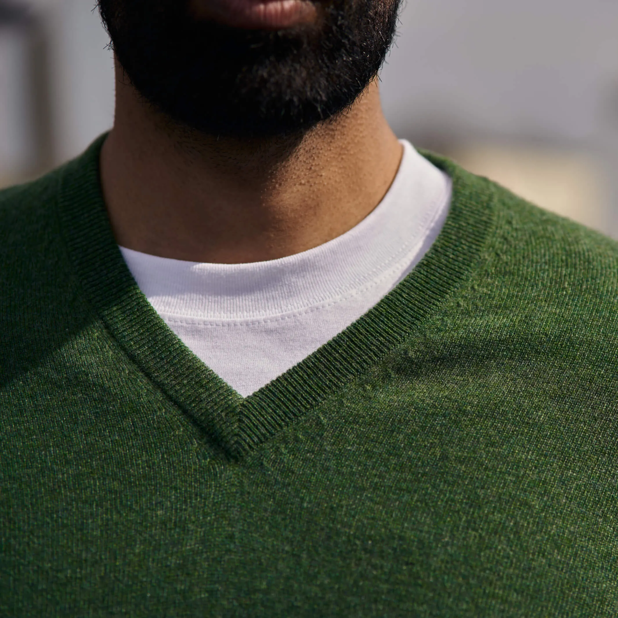 The Stewart 2-Ply Cashmere V-Neck Sweater