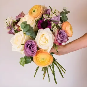 Vintage Pastel Flower Bouquet