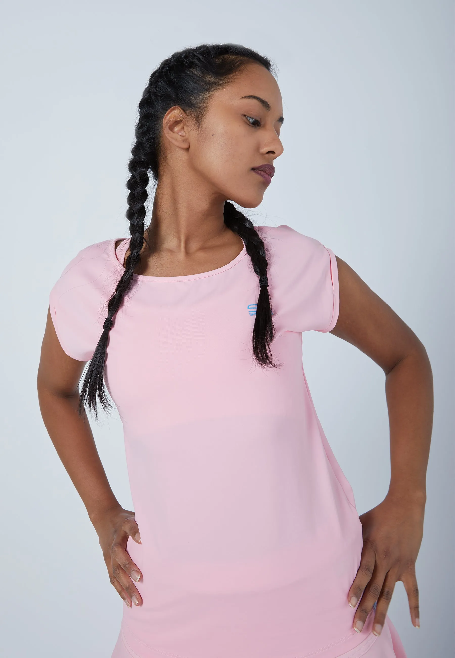 Women Tennis Shirt loose-fit, light pink