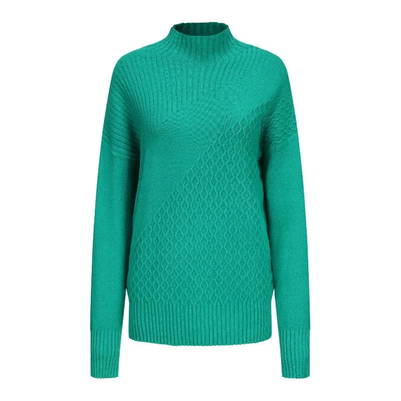 Women's Mock Neck Knitted Sweater